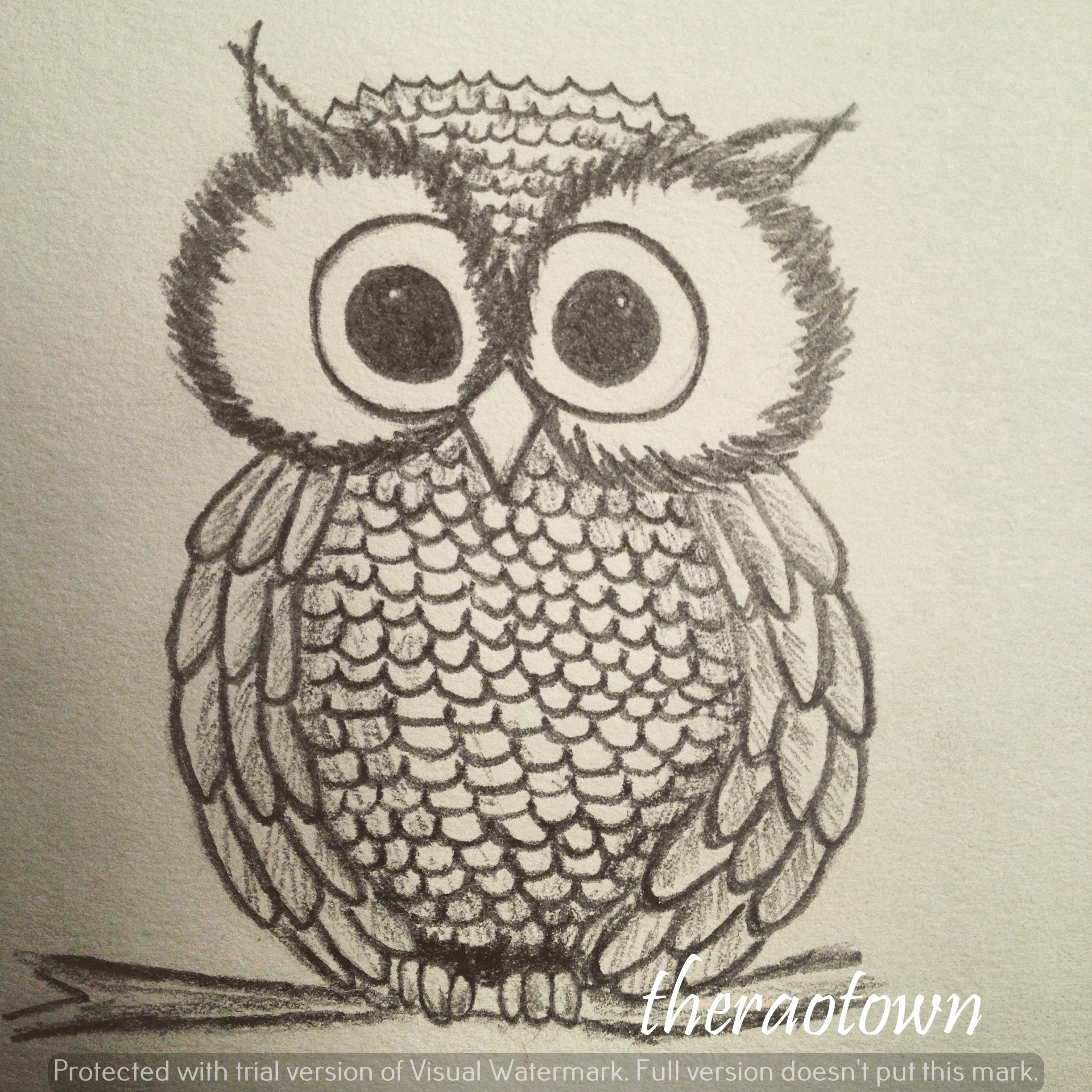 How to Draw an Owl Step by Step - EasyLineDrawing | Owls drawing, Owl  drawing simple, Cartoon owl drawing